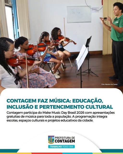 Représentation musicale à la Praça da Jabuticaba à Contagem pendant le Make Music Day