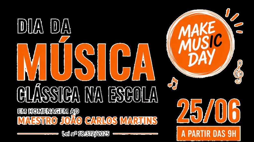 Visuel officiel du Jour de la Musique Classique dans les écoles — Make Music Day 2026, à São Paulo